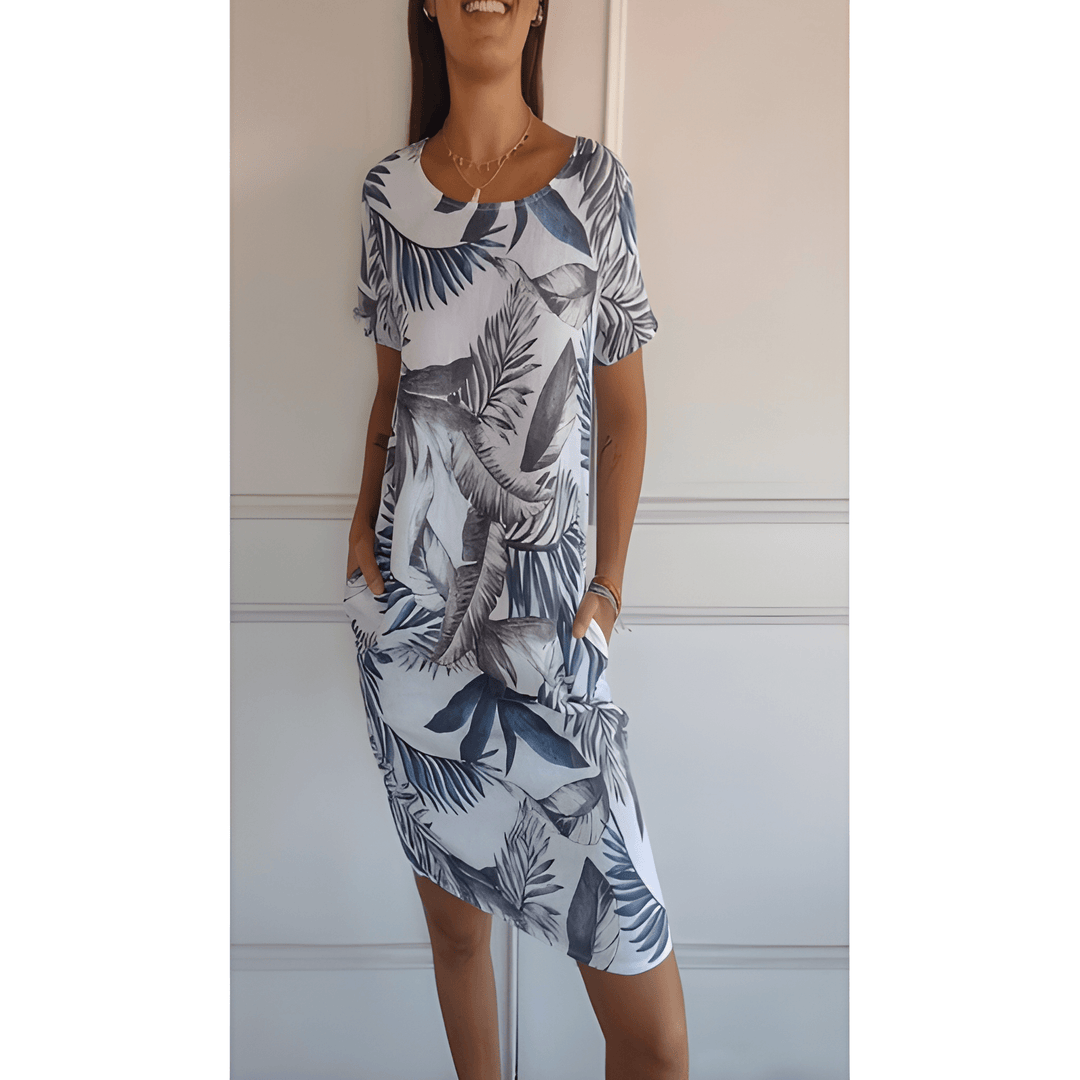 Women's Dress | Round Neck & Relaxed Fit | Soft & Breathable | Polyester