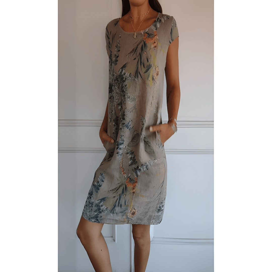 Women's Dress | Round Neck & Relaxed Fit | Soft & Breathable | Polyester