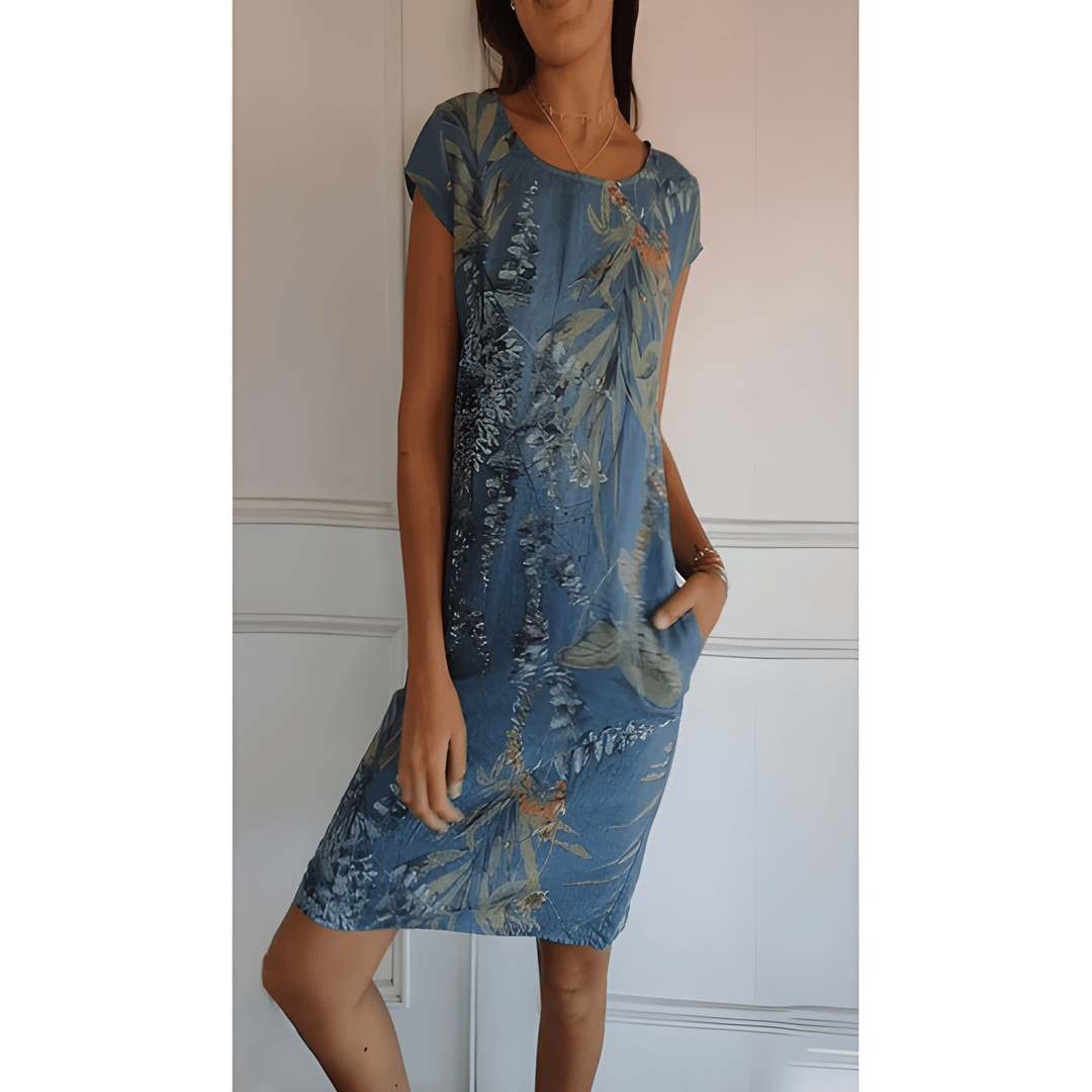 Women's Dress | Round Neck & Relaxed Fit | Soft & Breathable | Polyester