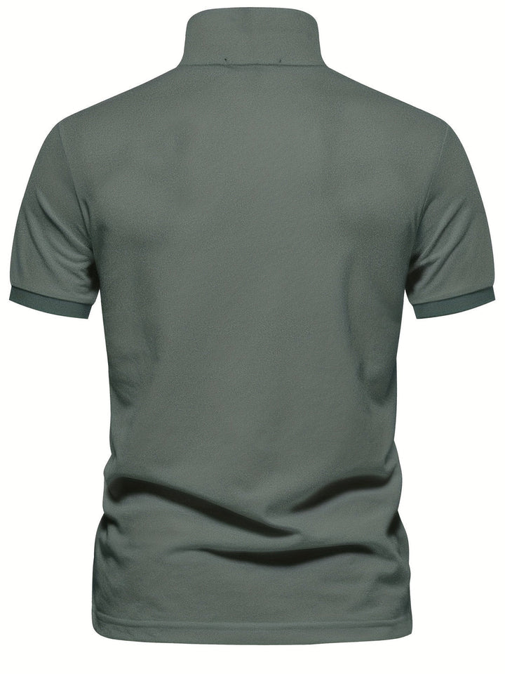 Men's Polo Shirt | Solid Color | Short Sleeves | Cotton & Polyester