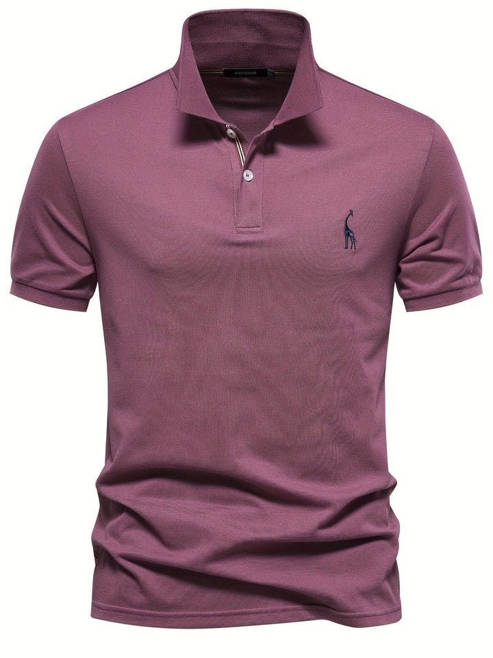 Men's Polo Shirt | Solid Color | Short Sleeves | Cotton & Polyester