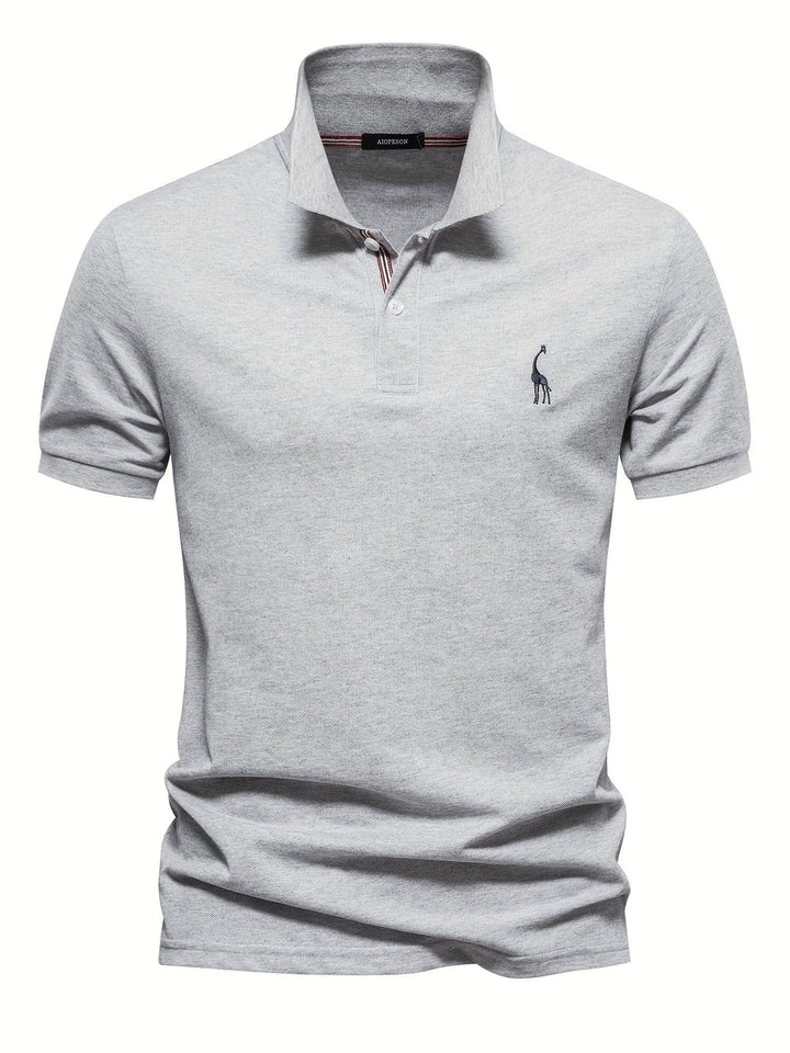 Men's Polo Shirt | Solid Color | Short Sleeves | Cotton & Polyester