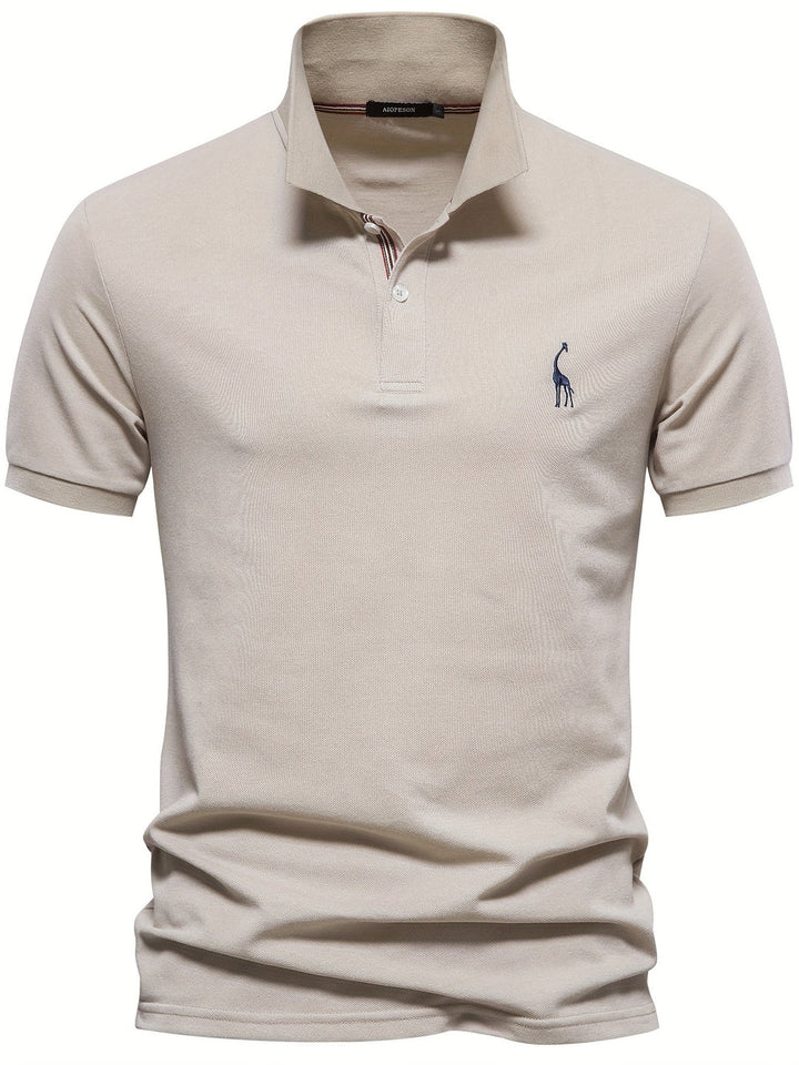 Men's Polo Shirt | Solid Color | Short Sleeves | Cotton & Polyester