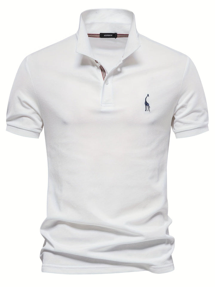 Men's Polo Shirt | Solid Color | Short Sleeves | Cotton & Polyester