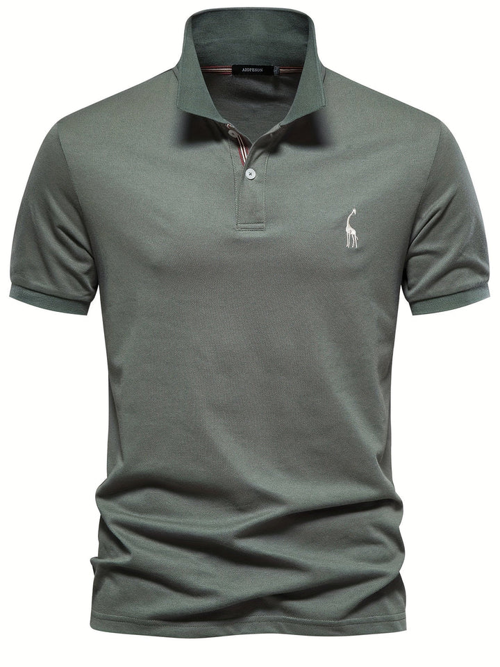 Men's Polo Shirt | Solid Color | Short Sleeves | Cotton & Polyester