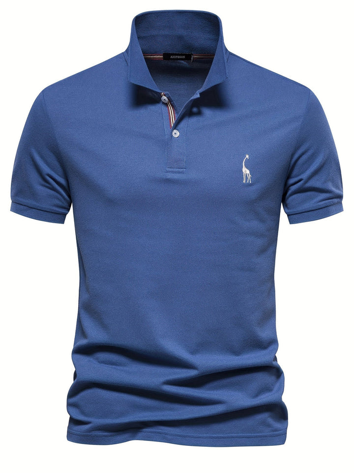 Men's Polo Shirt | Solid Color | Short Sleeves | Cotton & Polyester