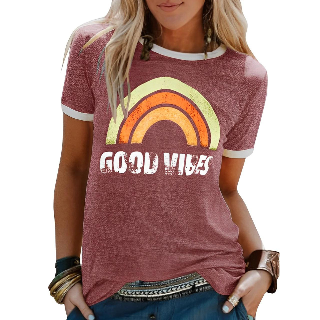 Women’s T-Shirt | Soft Cotton Feel | Versatile & Flattering Fit | Polyester Rayon