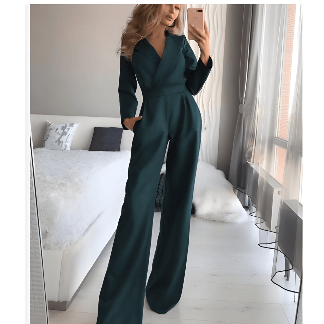 Women’s Jumpsuit | Wide Shoulder Straps | Flattering Fit | Acetate