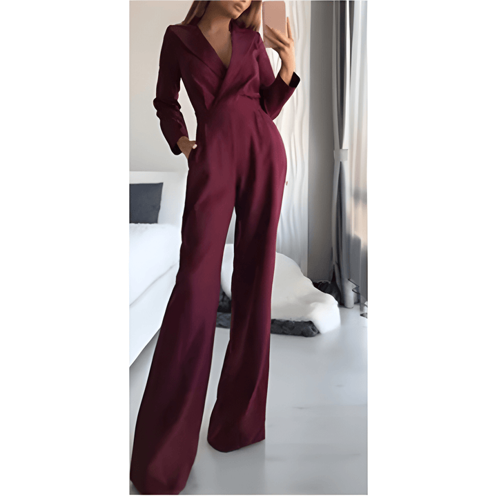 Women’s Jumpsuit | Wide Shoulder Straps | Flattering Fit | Acetate