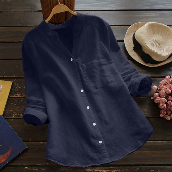 Women’s Casual Blouse | Loose Fit & Breathable Fabric | Everyday Elegance | Linen