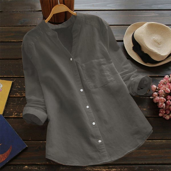 Women’s Casual Blouse | Loose Fit & Breathable Fabric | Everyday Elegance | Linen
