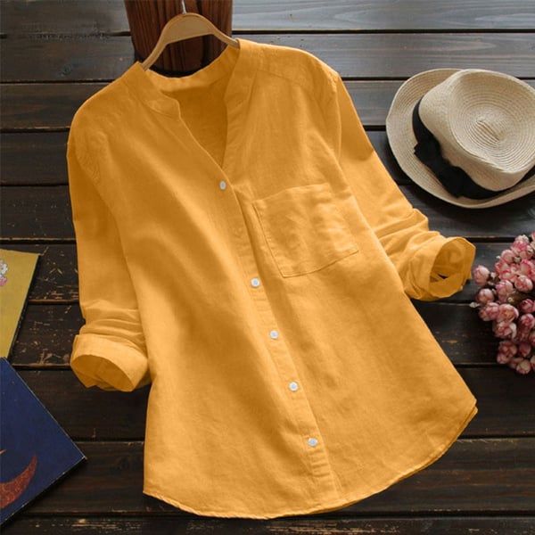 Women’s Casual Blouse | Loose Fit & Breathable Fabric | Everyday Elegance | Linen
