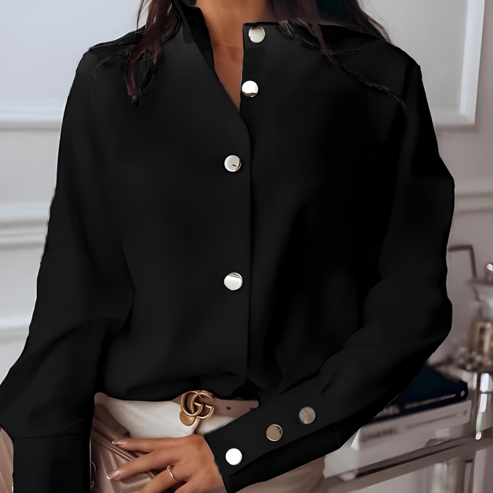 Women’s Button-Down Shirt | Casual Fit & Elegant Detail | Flattering Everyday Style | Cotton Blend
