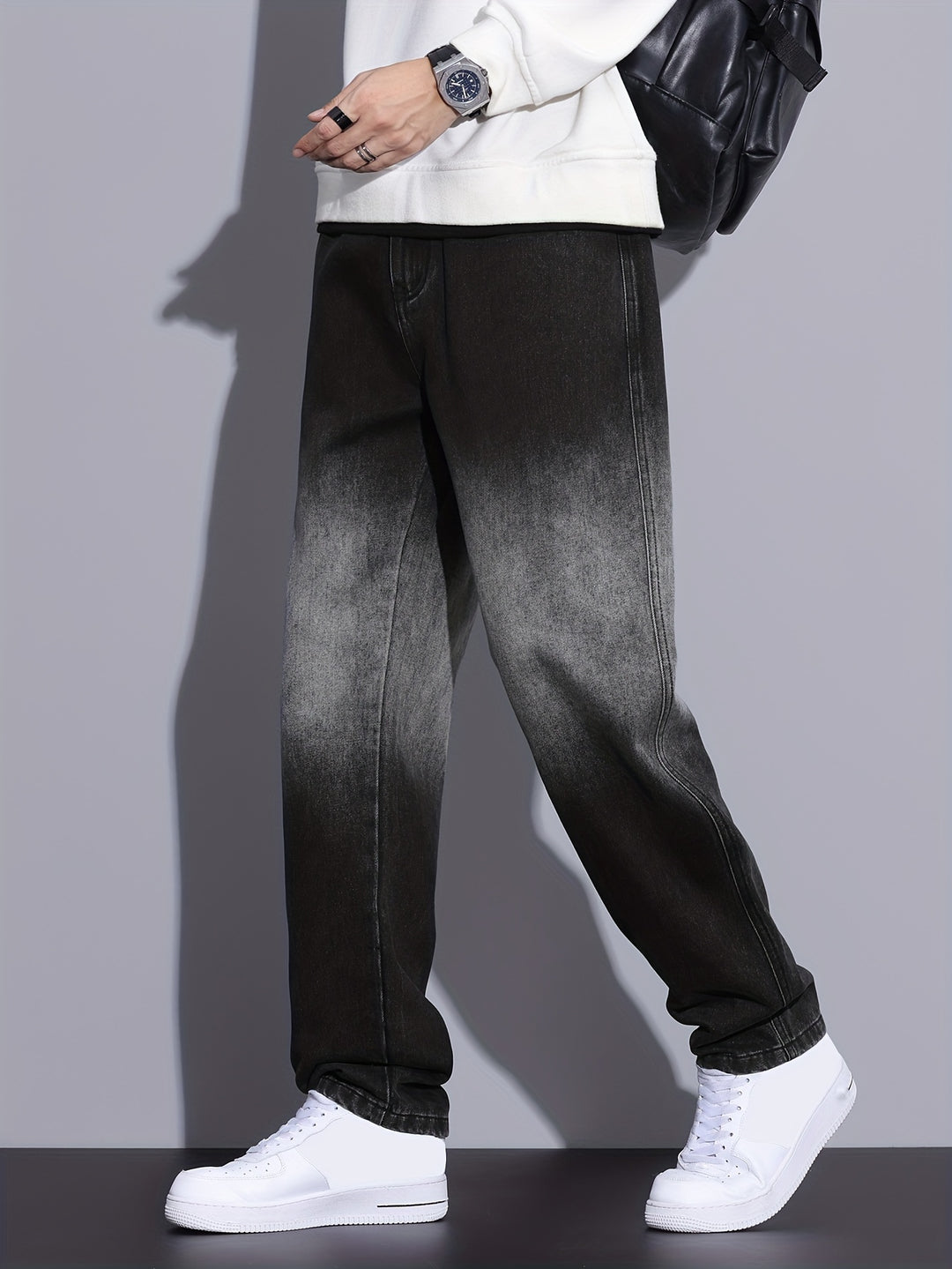 Men's Barrel Jeans | Straight Leg | Streetstyle & Casual | Cotton Blend Denim
