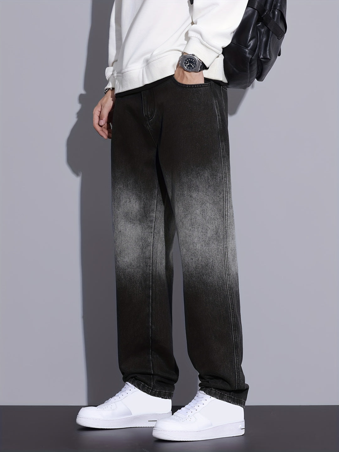 Men's Barrel Jeans | Straight Leg | Streetstyle & Casual | Cotton Blend Denim