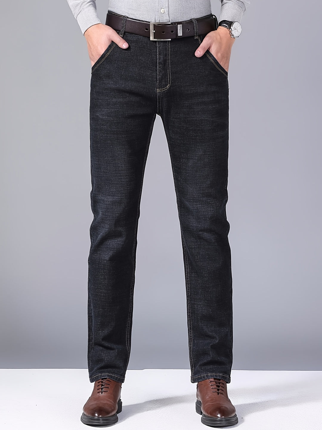 Men's Jeans | Wide Leg | Washed Look & Medium Stretch | Cotton Blend