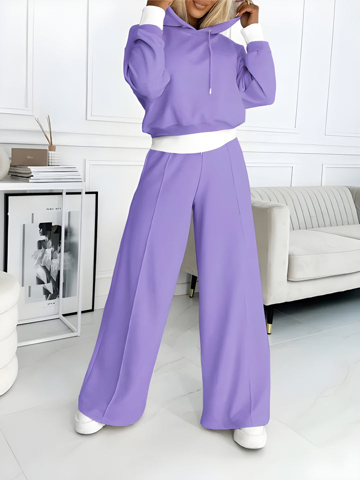 Women's Hoodie & Pants Set | Soft Comfort | Versatile Elegance | Polyester