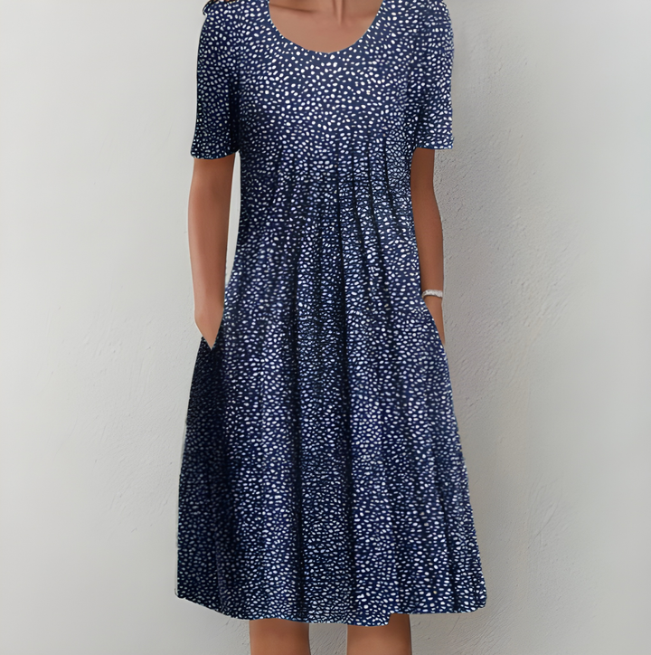 Women's Printed Dress | Vibrant Style | Relaxed Fit |  Polyester Fiber