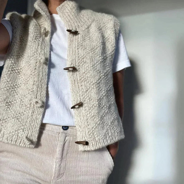 Women's Sleeveless Vest | Minimalist Chic | Elegant & Versatile | Polyester
