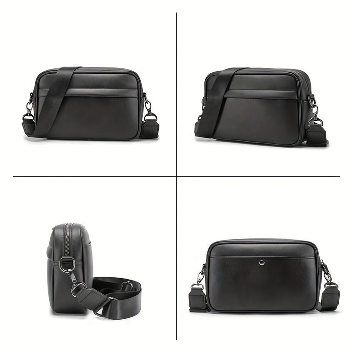 Men's Shoulder Bag | Compact & Stylish Square Design | For Business & Casual Use