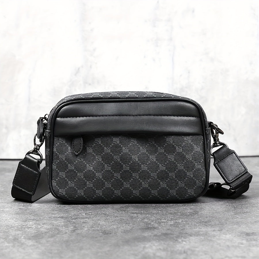 Men's Shoulder Bag | Compact & Stylish Square Design | For Business & Casual Use