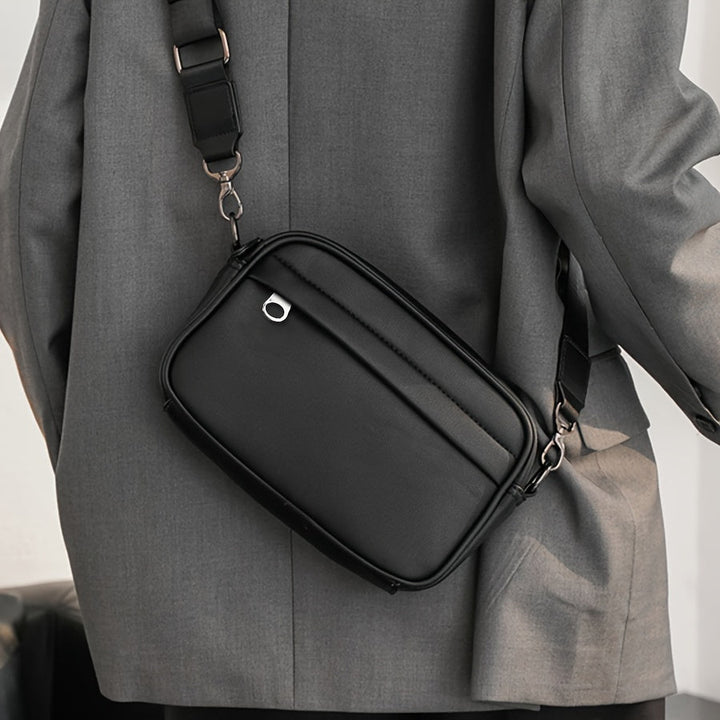 Men's Shoulder Bag | Compact & Stylish Square Design | For Business & Casual Use