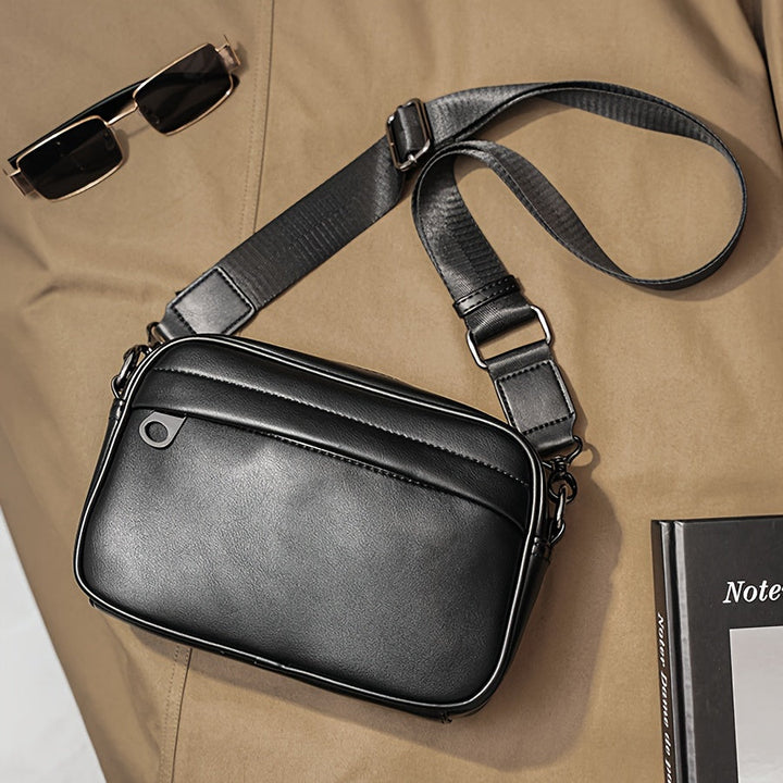 Men's Shoulder Bag | Compact & Stylish Square Design | For Business & Casual Use