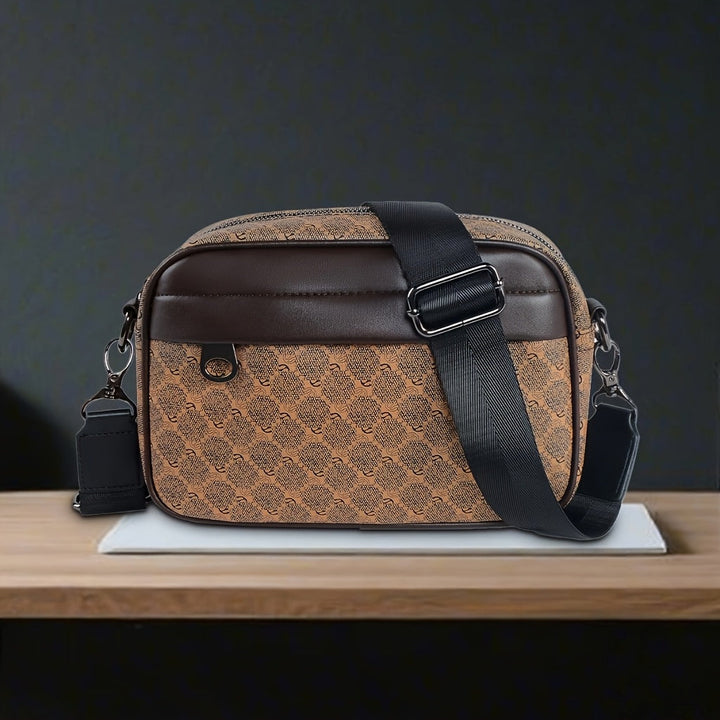 Men's Shoulder Bag | Compact & Stylish Square Design | For Business & Casual Use