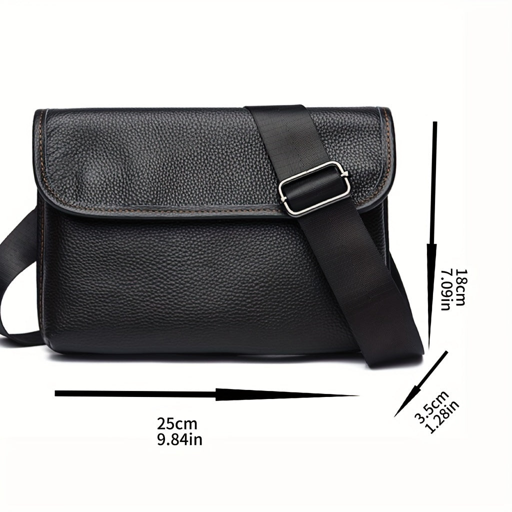Men's Shoulder Bag | Premium Cowhide Leather | Stylish Colors & Casual Design | For Daily Use