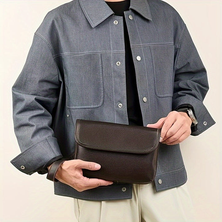 Men's Shoulder Bag | Premium Cowhide Leather | Stylish Colors & Casual Design | For Daily Use