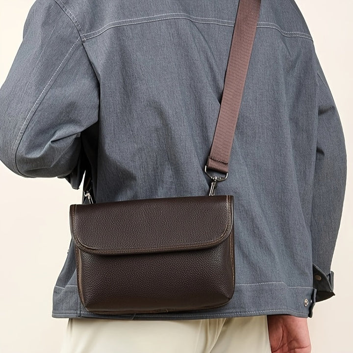 Men's Shoulder Bag | Premium Cowhide Leather | Stylish Colors & Casual Design | For Daily Use