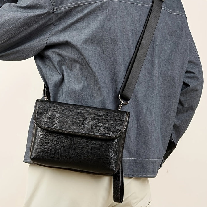 Men's Shoulder Bag | Premium Cowhide Leather | Stylish Colors & Casual Design | For Daily Use