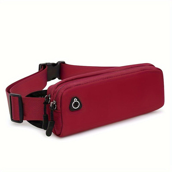 Men's Waist Bag | Sporty & Lightweight | Dual Storage Layer & Earphone Pocket | Nylon