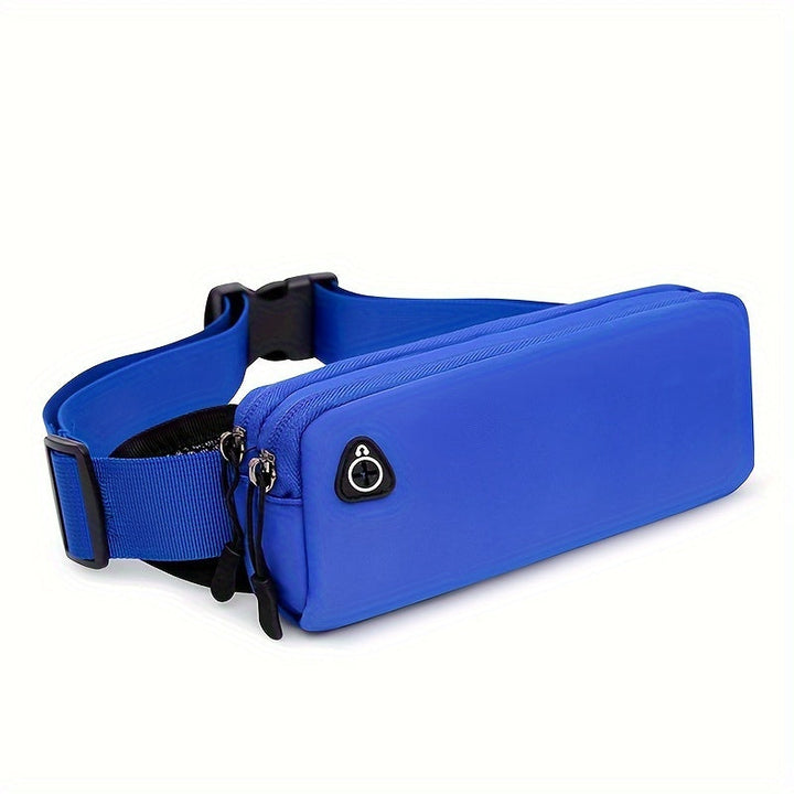 Men's Waist Bag | Sporty & Lightweight | Dual Storage Layer & Earphone Pocket | Nylon