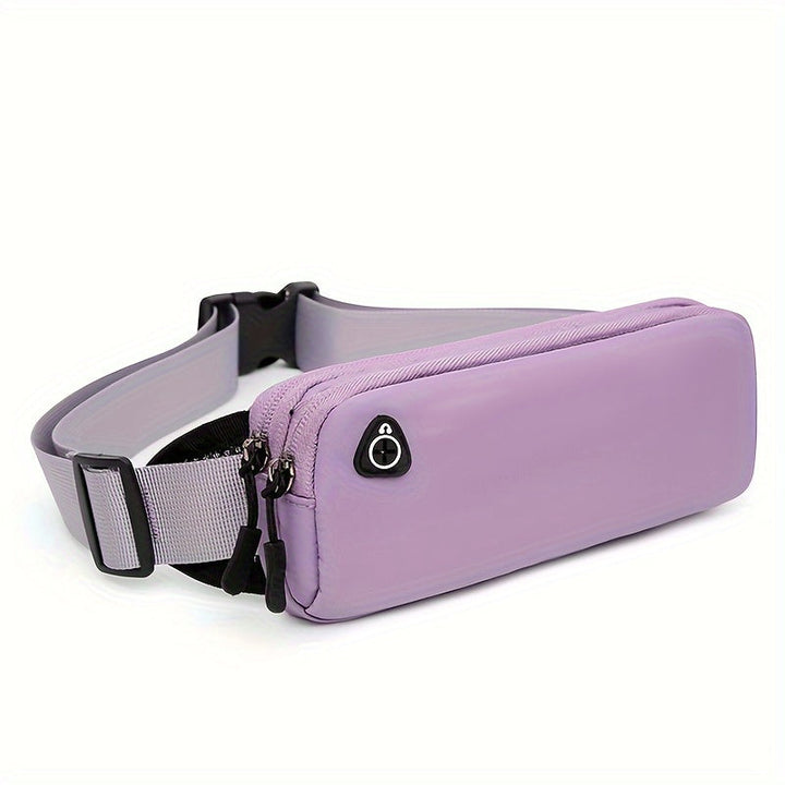 Men's Waist Bag | Sporty & Lightweight | Dual Storage Layer & Earphone Pocket | Nylon
