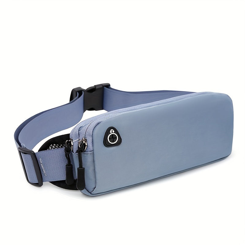 Men's Waist Bag | Sporty & Lightweight | Dual Storage Layer & Earphone Pocket | Nylon