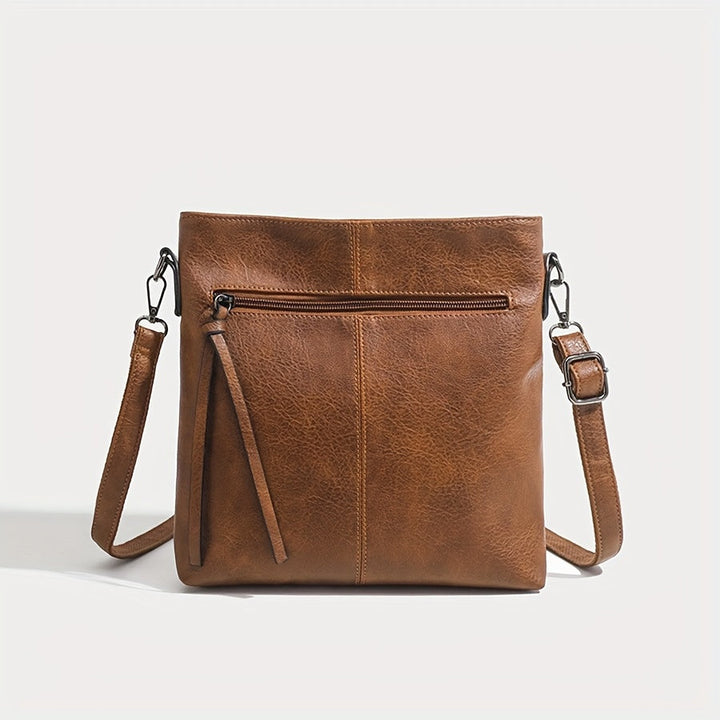 Men's Messenger Bag | Urban Style & Solid Design | PU with Zipper Closure