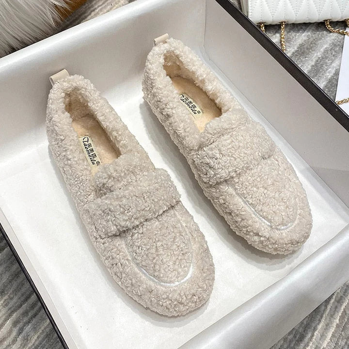 Plush Moccasins | Ultra Soft & Warm | Non-Slip Sole | Indoor Comfort