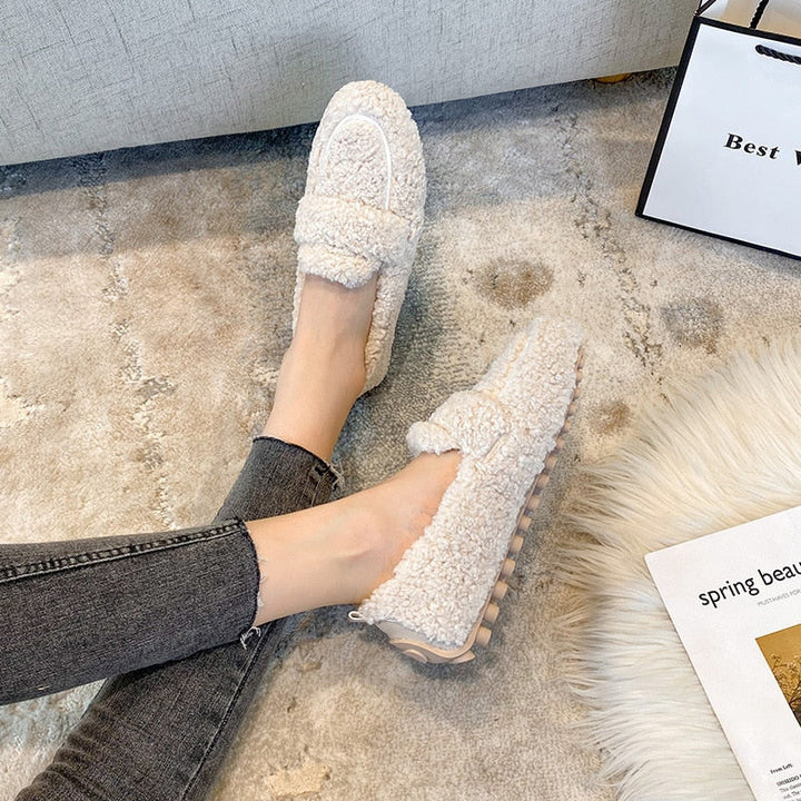 Plush Moccasins | Ultra Soft & Warm | Non-Slip Sole | Indoor Comfort