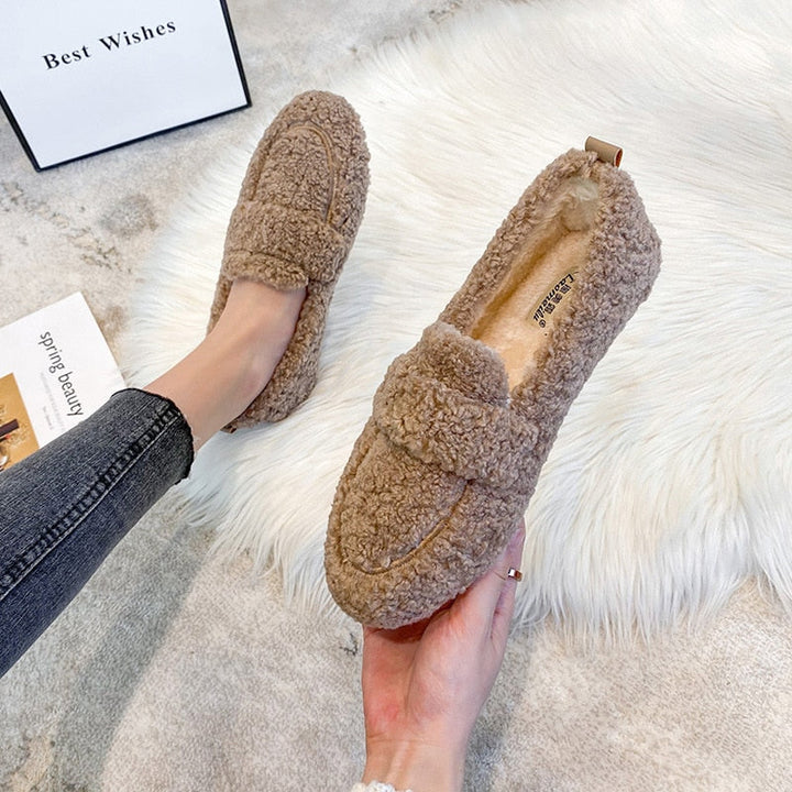 Plush Moccasins | Ultra Soft & Warm | Non-Slip Sole | Indoor Comfort