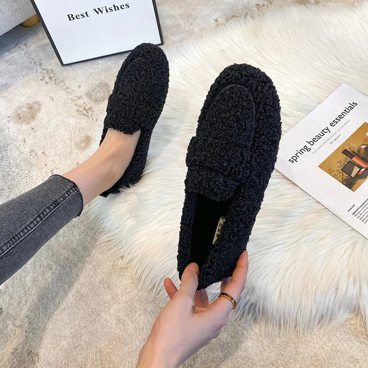 Plush Moccasins | Ultra Soft & Warm | Non-Slip Sole | Indoor Comfort