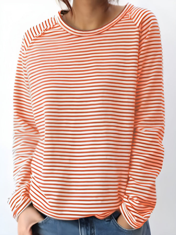 Women's Long Sleeve Top | Classic Black & White | Minimalist Design | Soft Cotton Blend
