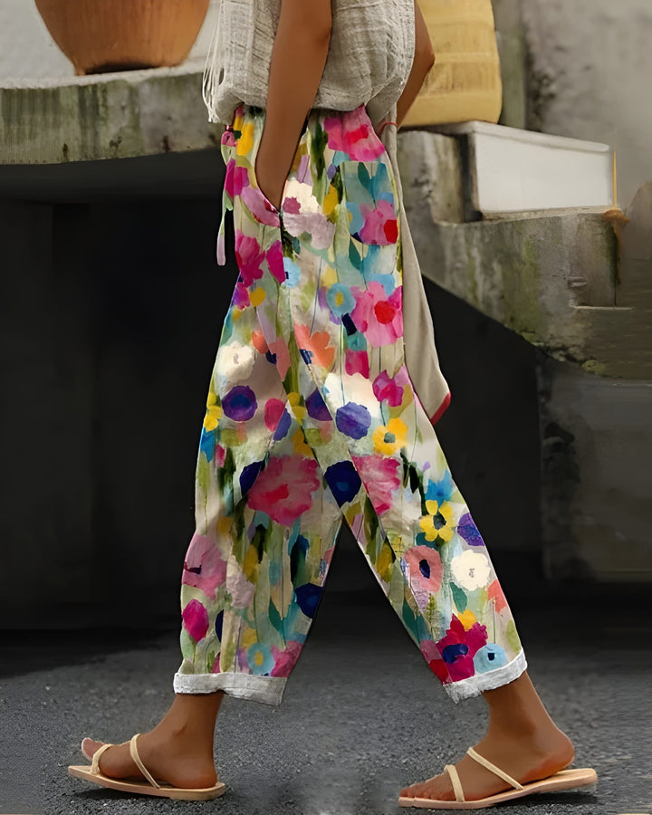 Women's Jogging Pants | Colorful & Stretchy | Vibrant Design | Soft Cotton Blend