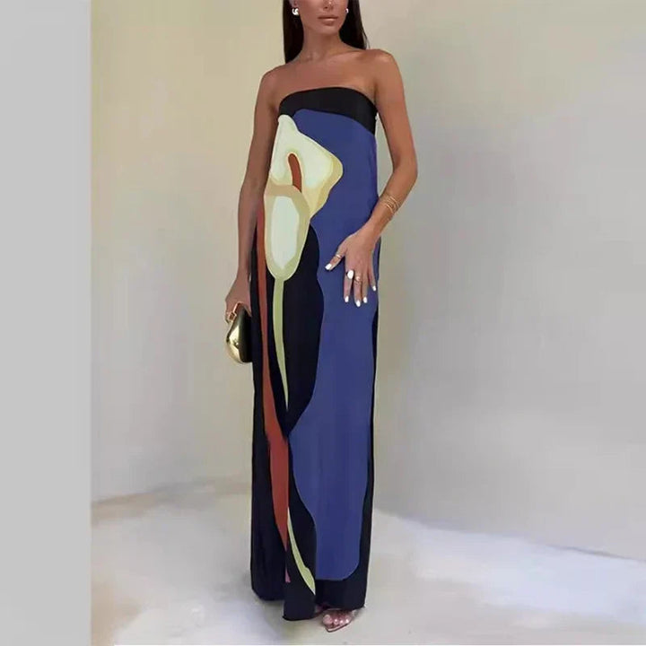 Women's Strapless Dress | Eye-Catching Print | Elegant Fit | Lightweight Fabric