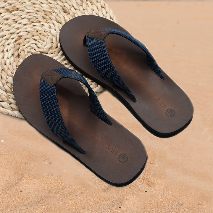 Men’s Slippers | Anti-Slip Braided Sole | Comfortable & Stylish | PU & EVA