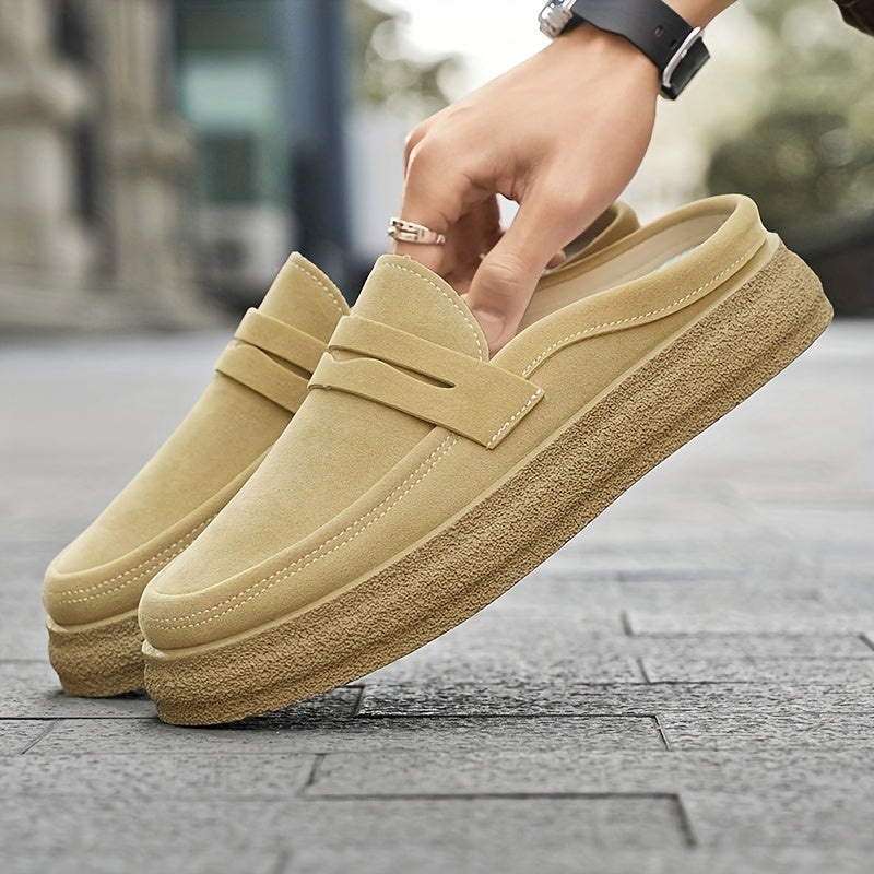 Men’s Slip-On Sneakers | Thick Sole & Comfortable Fit | For Walking & Daily Wear | EVA & Rubber