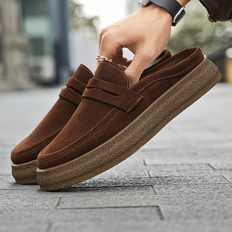 Men’s Slip-On Sneakers | Thick Sole & Comfortable Fit | For Walking & Daily Wear | EVA & Rubber