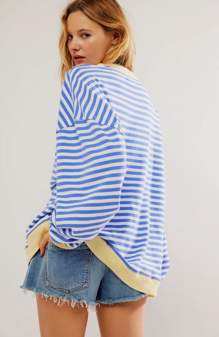 Oversized Striped Sweater for Women | Relaxed Fit | Trendy Everyday Look | Versatile Style