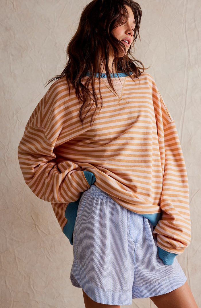 Oversized Striped Sweater for Women | Relaxed Fit | Trendy Everyday Look | Versatile Style