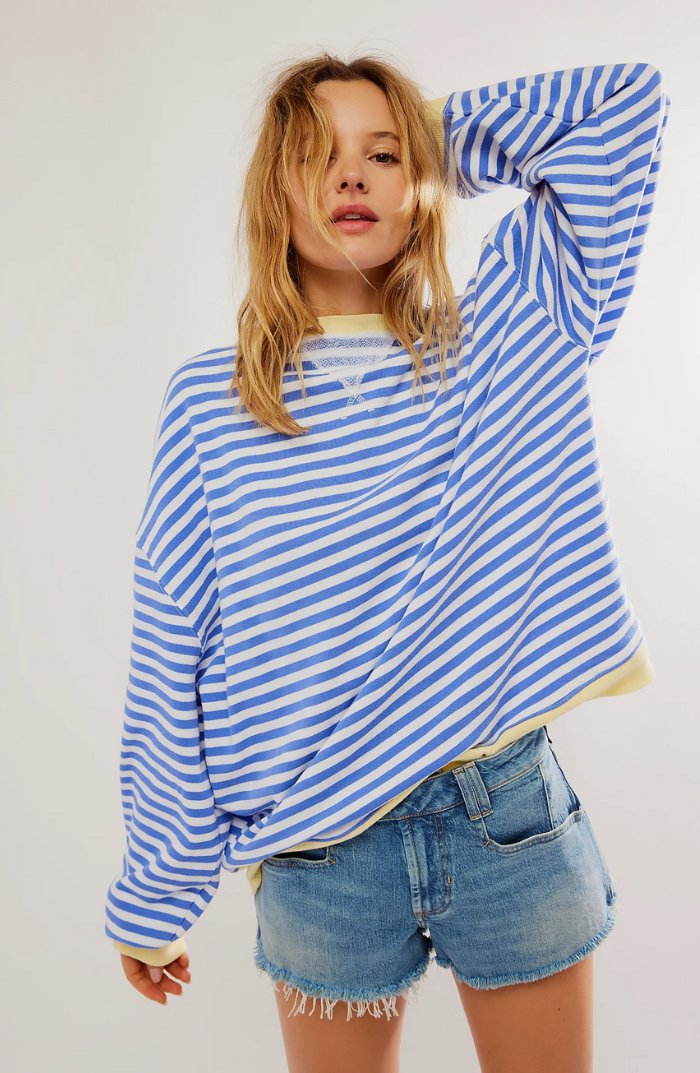 Oversized Striped Sweater for Women | Relaxed Fit | Trendy Everyday Look | Versatile Style